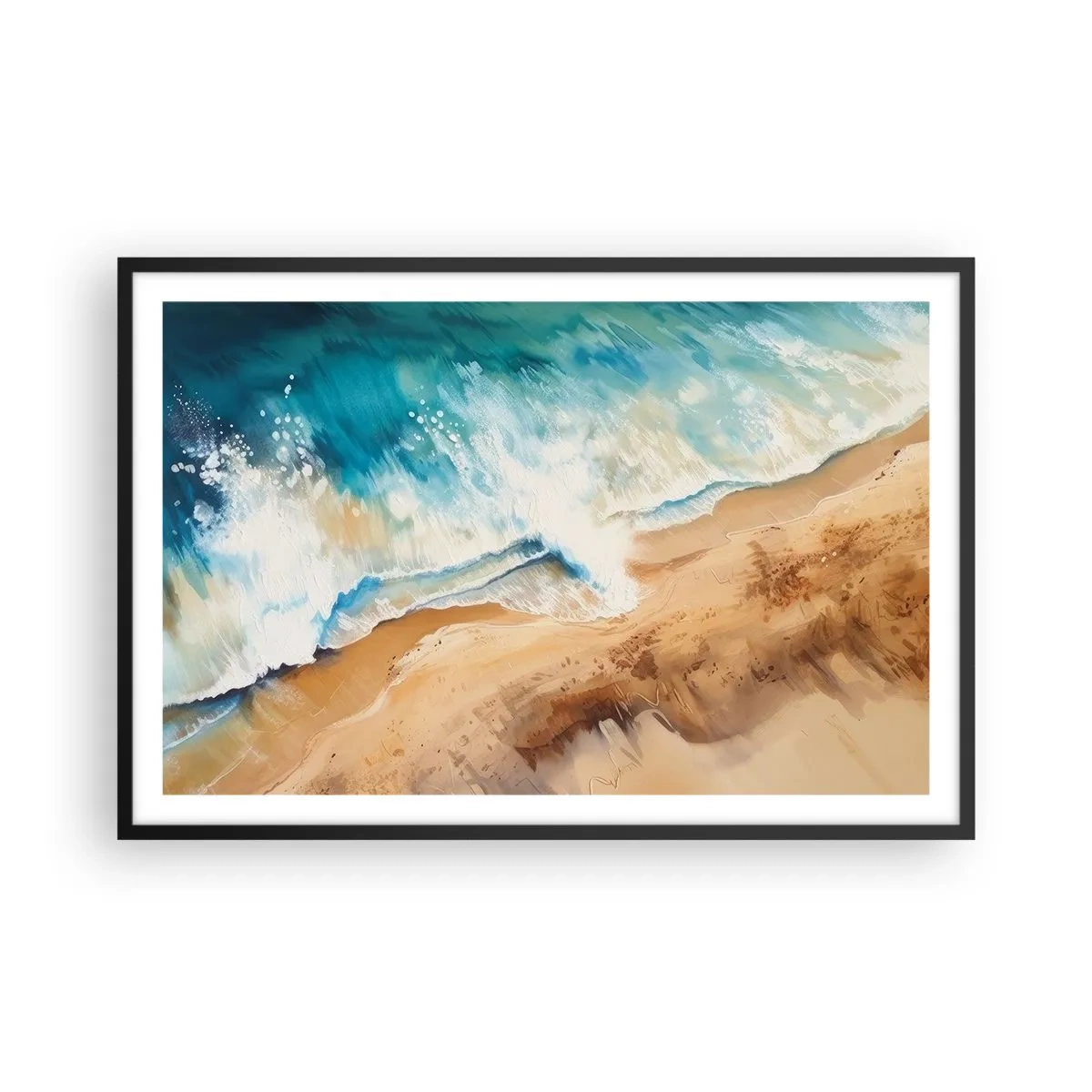 Poszter fehér keretben - Visszatérő hullám - 91x61 cm