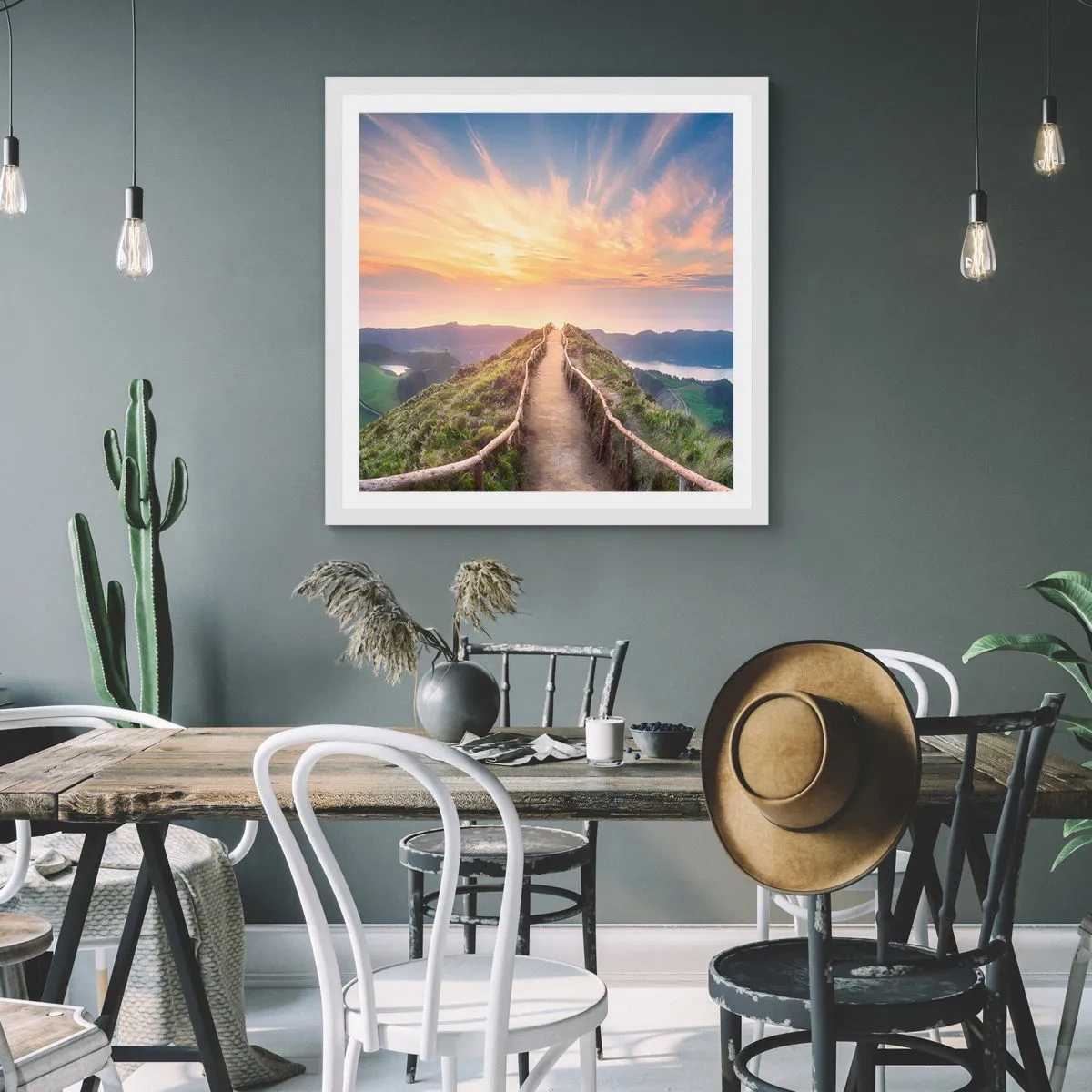 Poszter fekete keretben - Közel az éghez - 60x60 cm