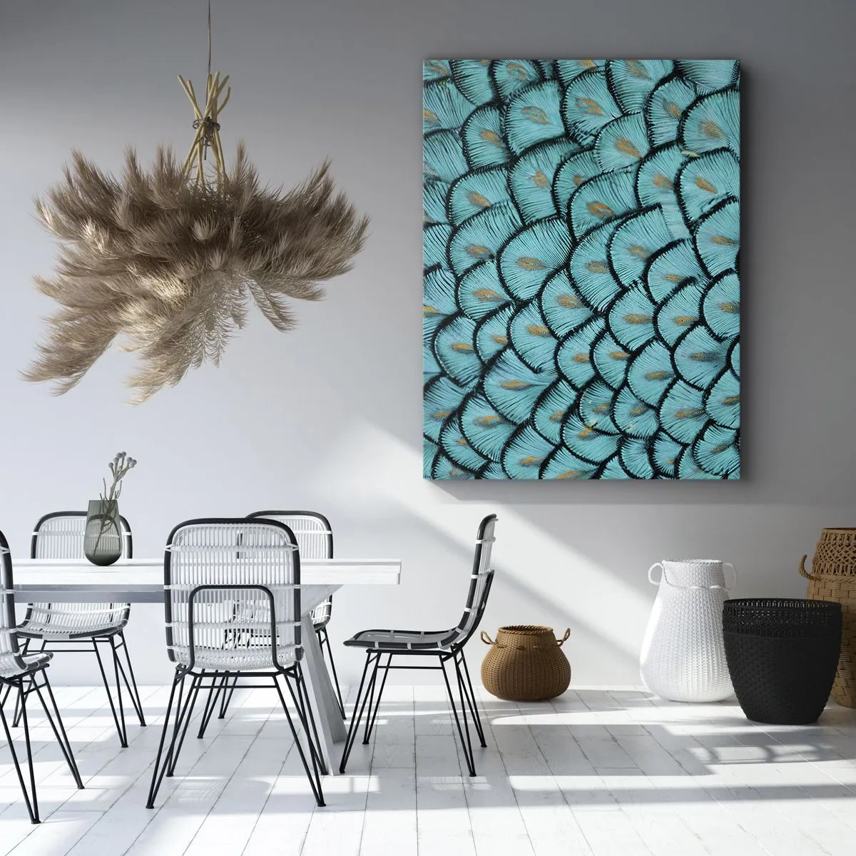 Vászonkép - A tollak nagy gálája - 45x80 cm