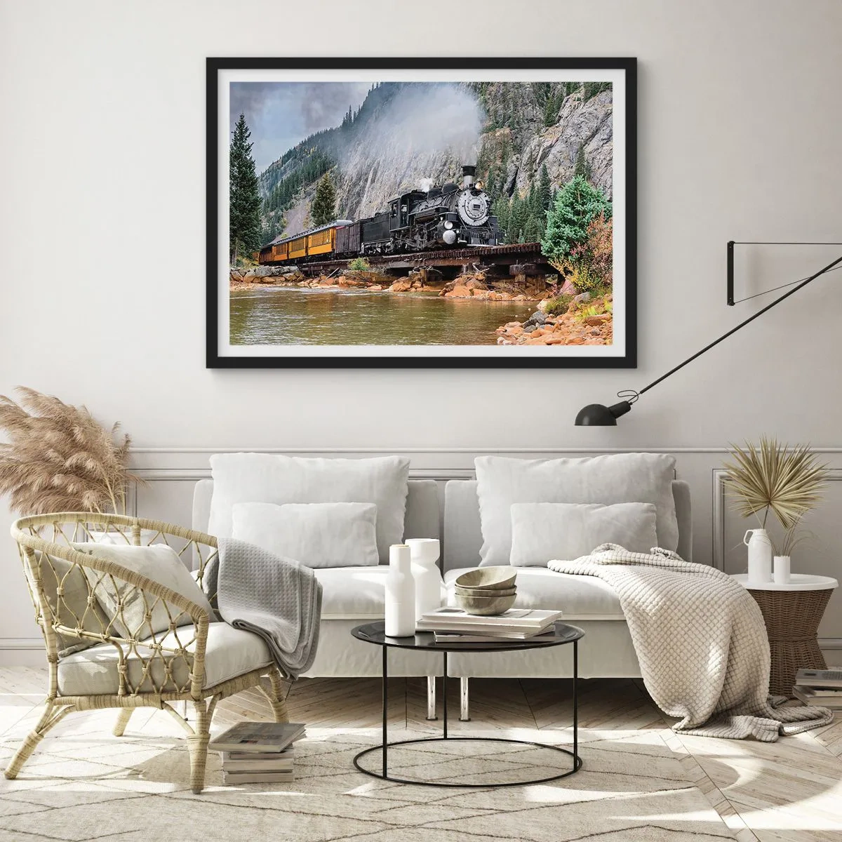 Poszter fehér keretben - Hova? Hova? - 70x50 cm