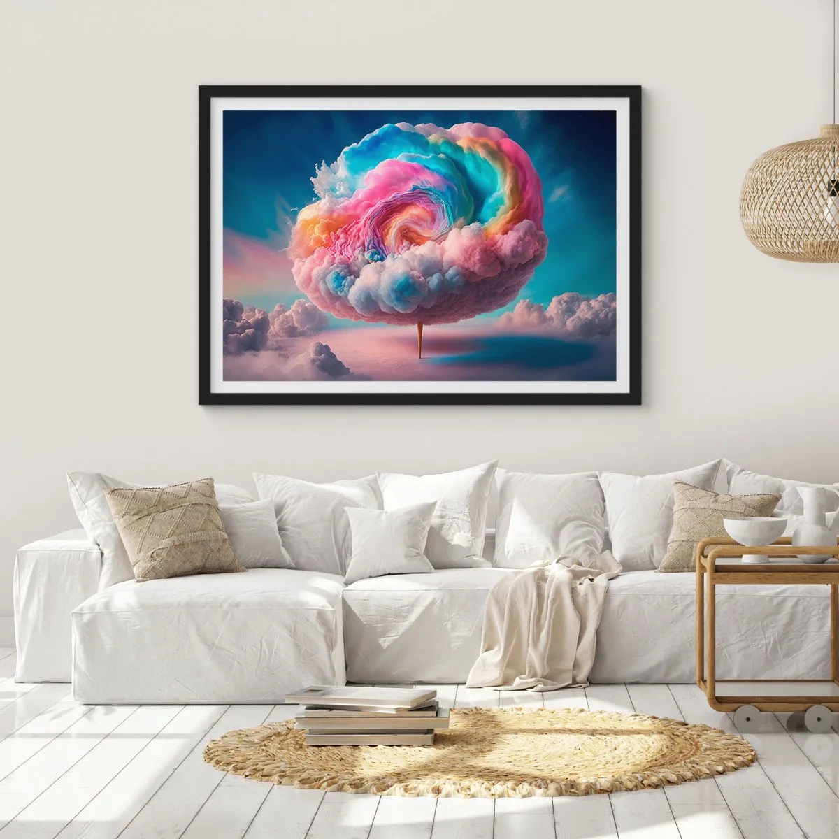 Poszter fehér keretben - Álom egy vidámparkról - 70x50 cm