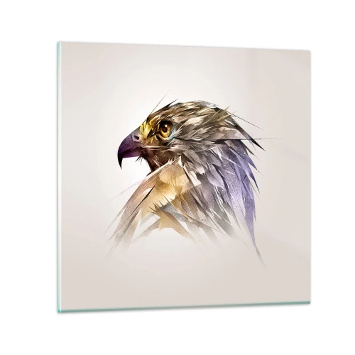 Üveg kép - Egy harcos portréja - 40x40 cm