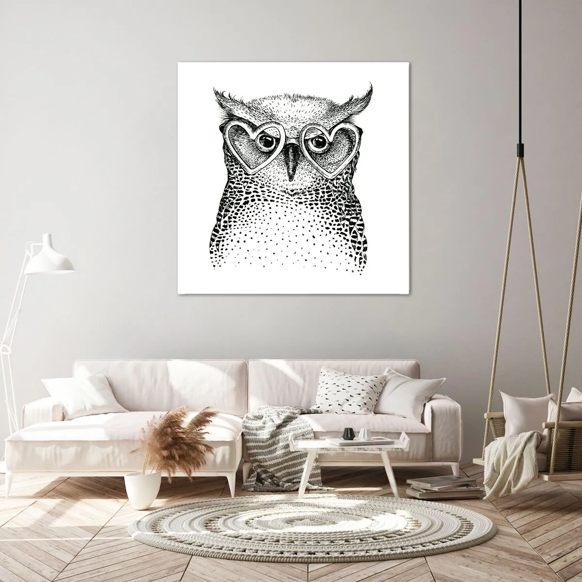 Vászonkép - Bölcsen és szeretettel - 30x30 cm