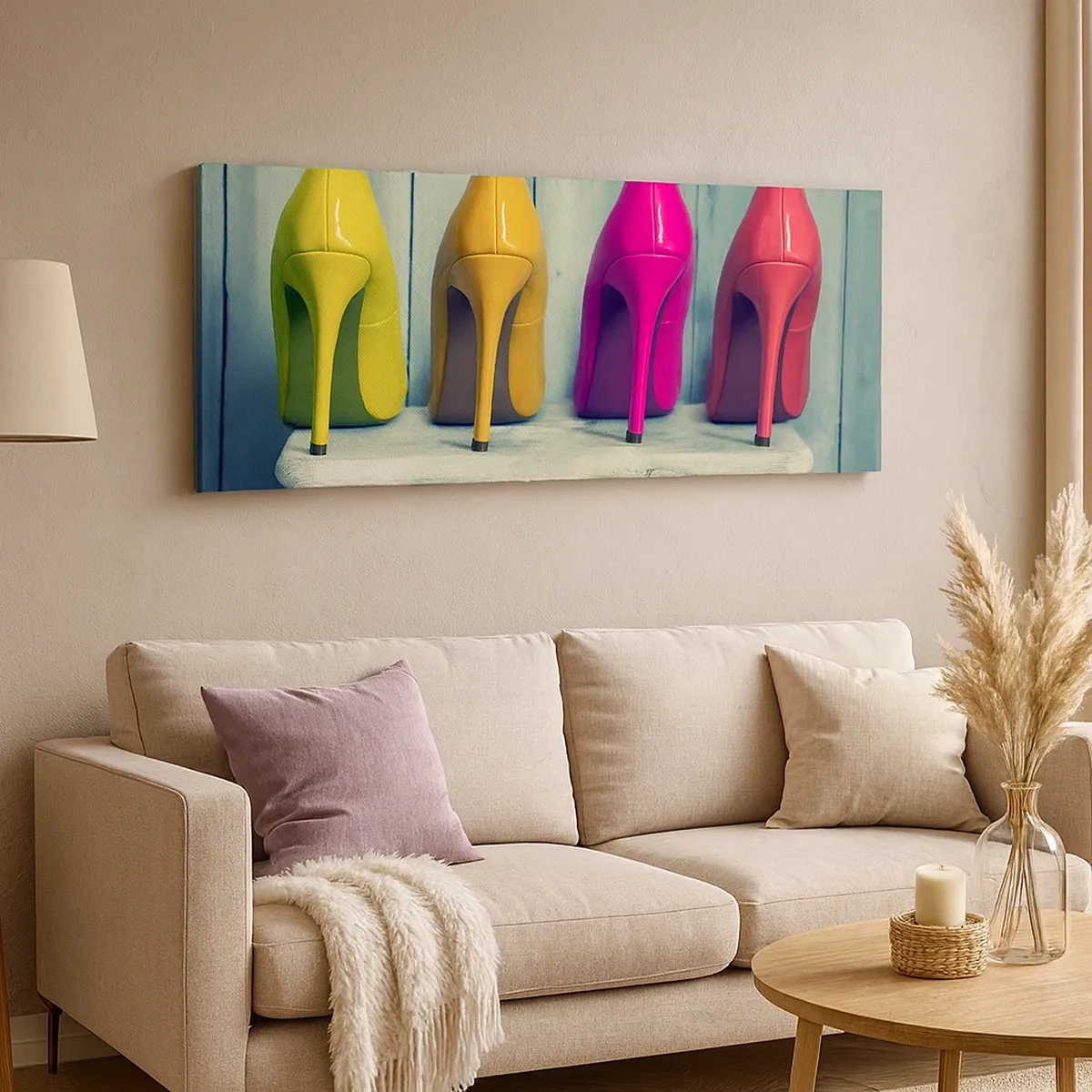 Vászonkép - Séta a szivárványon - 30x30 cm