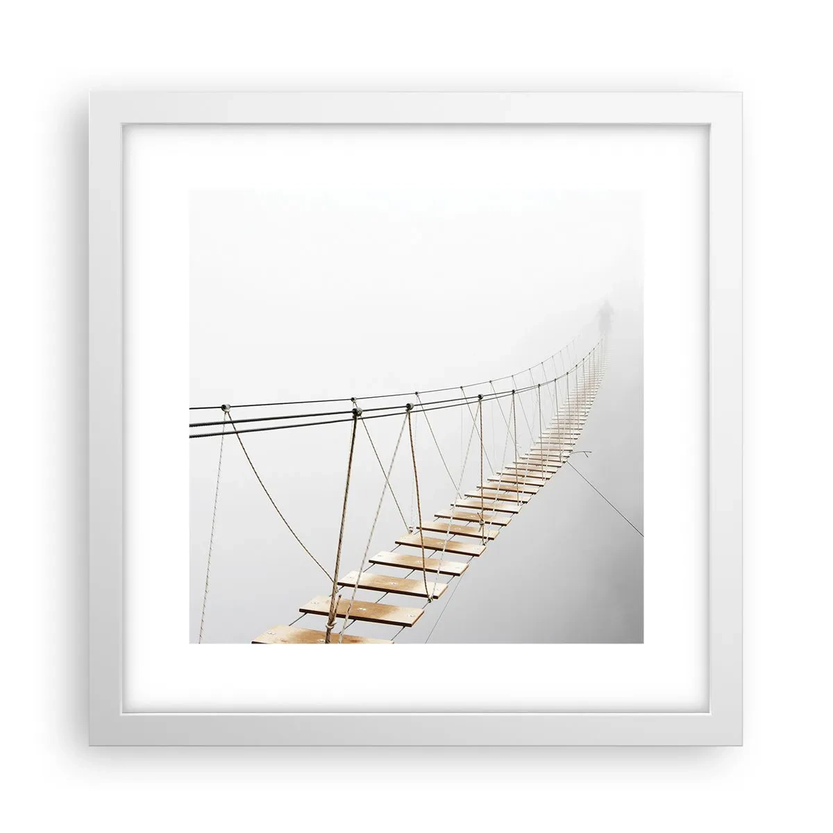 Poszter fekete keretben - Hová vezet? - 30x30 cm