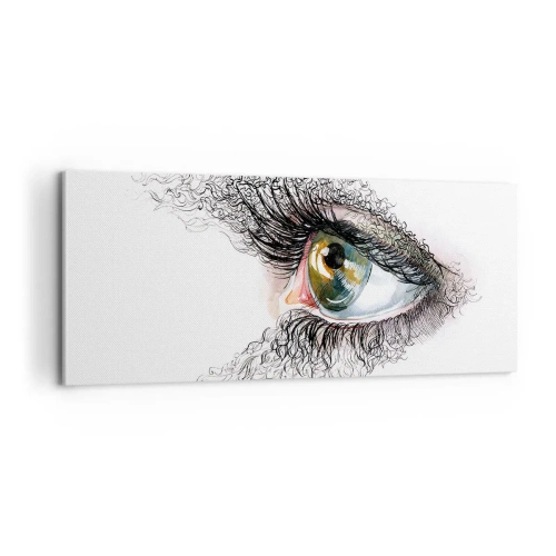 Vászonkép - Nézz egyenesen a lélekbe - 100x40 cm