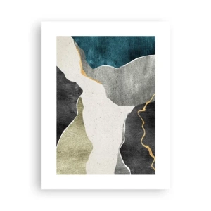 Poszter - Mozaik kompozíció aranyszállal - 30x40 cm