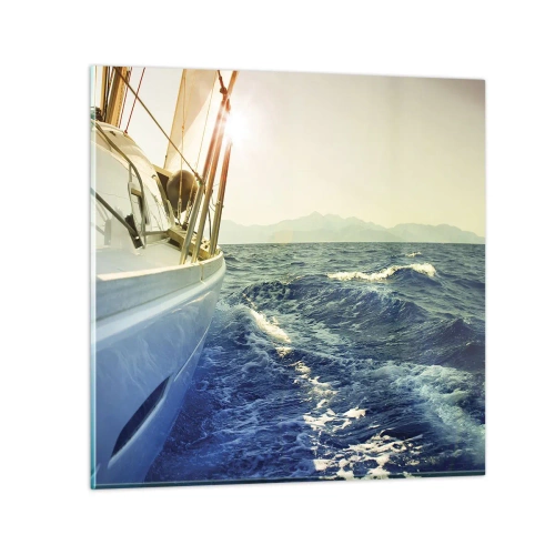 Üveg kép - A kalandhoz - 30x30 cm