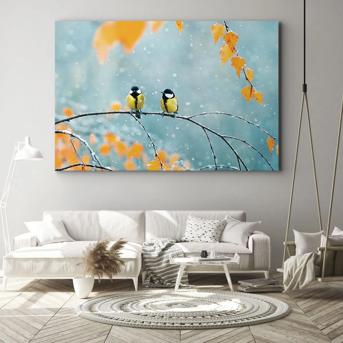 Vászonkép - Madárpletykák - 70x50 cm