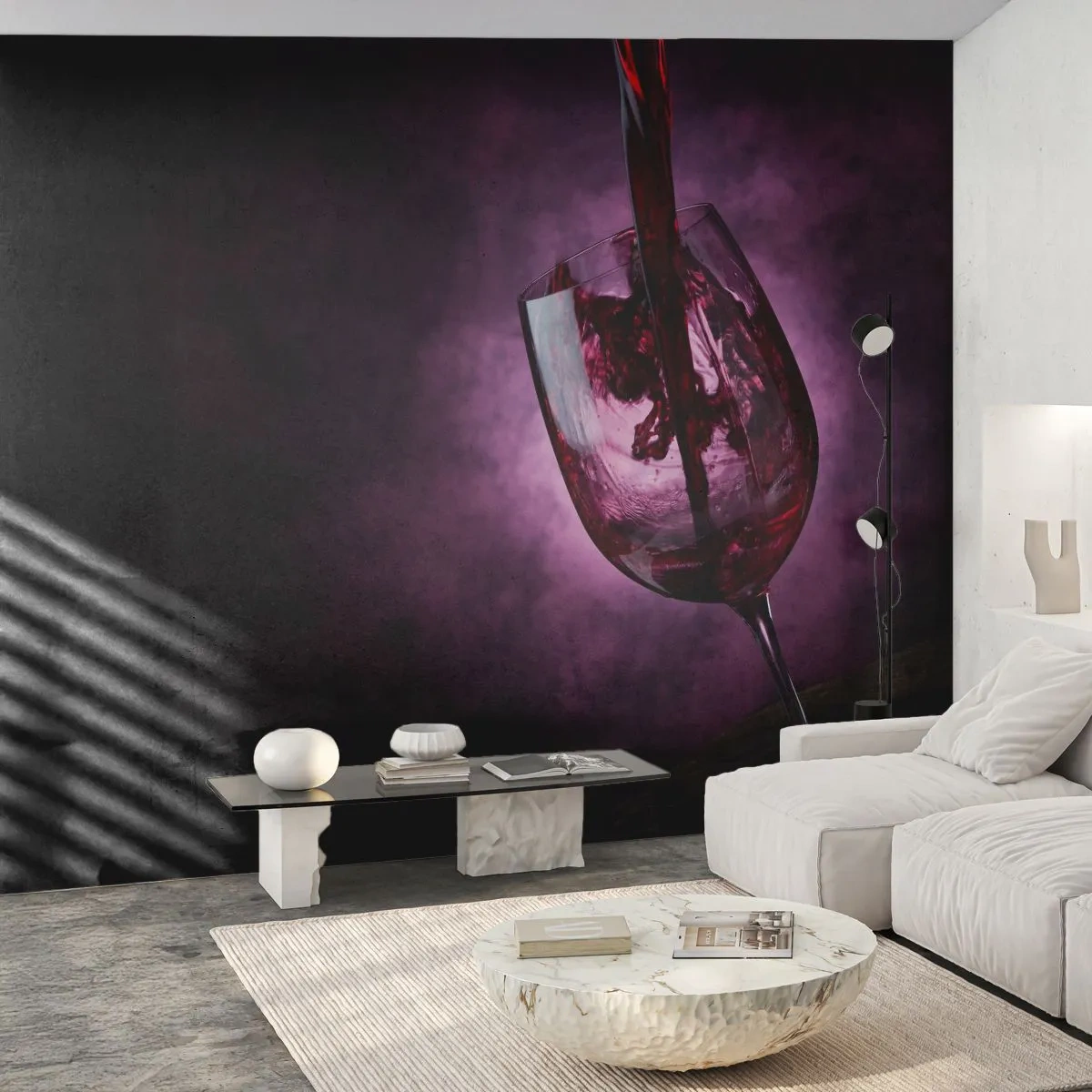 Fotótapéta Premium Canvas - Skarlátvörös? Kármin? Nem, rubin. - Üveg, vörösbor, Darab - 250x175 cm