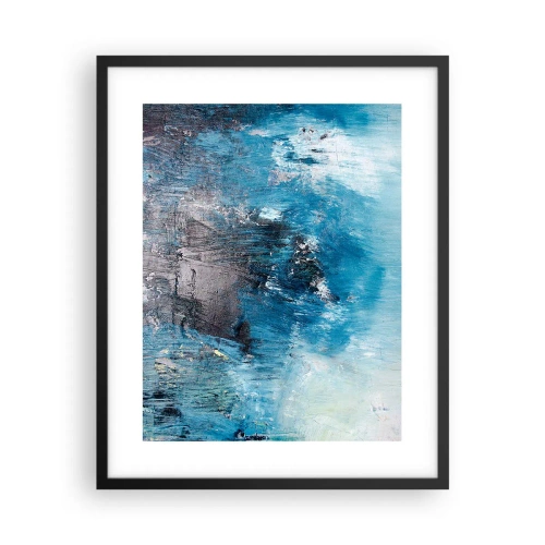 Poszter fehér keretben - Kék rapszódia - 40x50 cm