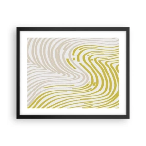 Poszter fehér keretben - Kompozíció szelíd kanyarral - 50x40 cm