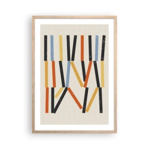 Poszter világos tölgy keretben - Vízszintes kompozíció - 50x70 cm