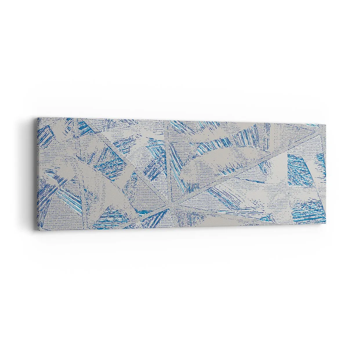 Vászonkép - A szürkéskék labirintusban - 90x30 cm