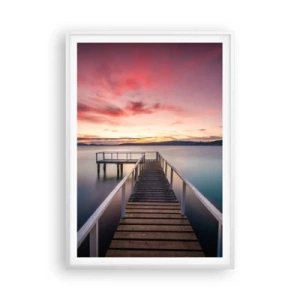 Poszter fekete keretben - Az este szelíd lángja - 70x100 cm