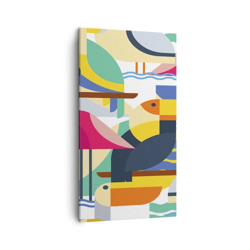 Vászonkép - Madárparti - 45x80 cm