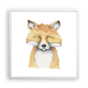 Poszter fekete keretben - Róka hangulatok - 60x60 cm