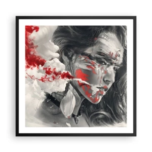 Poszter fehér keretben - Az abszurditás füstjében - 60x60 cm