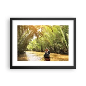 Poszter fehér keretben - A pálma kanyonban - 40x30 cm