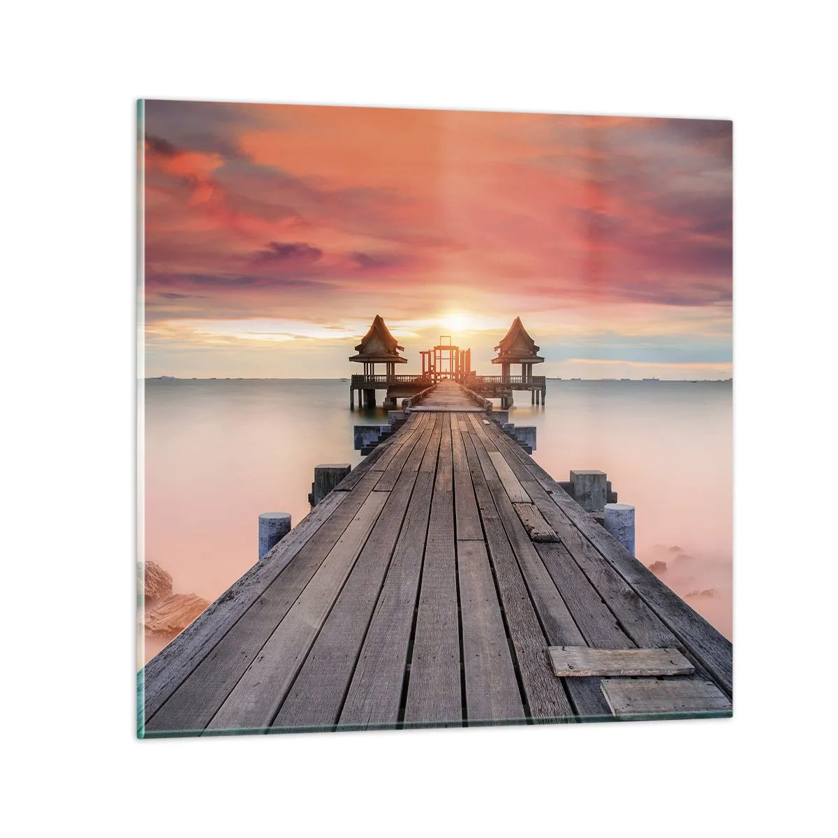 Üveg kép - Nyugat keleten - 70x70 cm