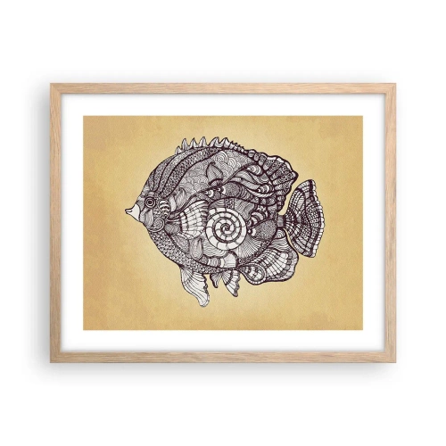 Poszter világos tölgy keretben - A díszek óceánjából - 50x40 cm