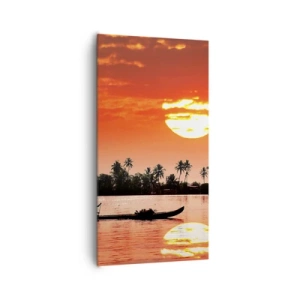 Vászonkép - A trópusok nyugalma naplementekor - 65x120 cm