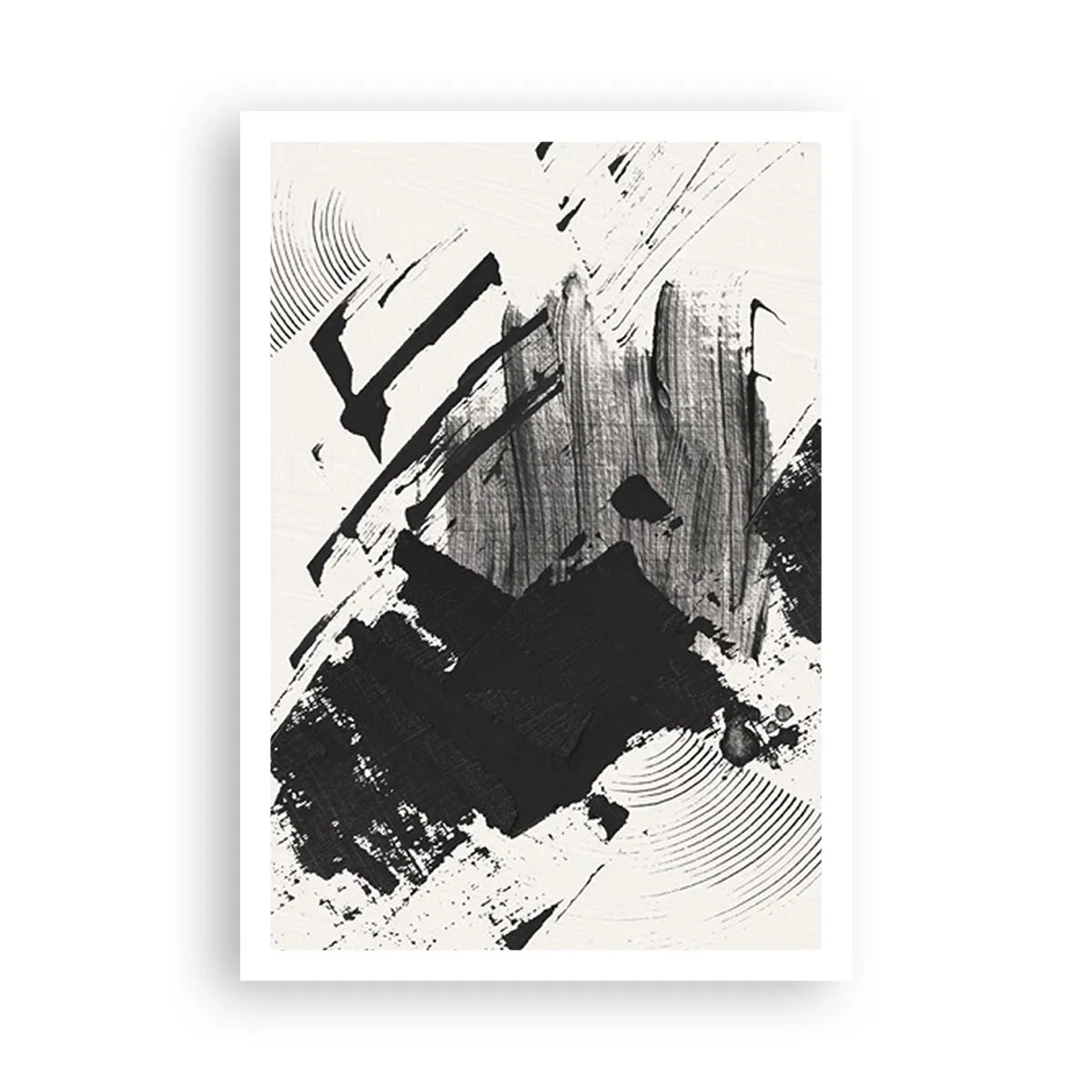 Poszter - Absztrakció - a fekete kifejezése - 70x100 cm