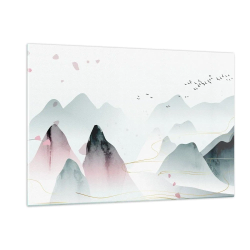 Üveg kép - A csúcsok fölött - 120x80 cm