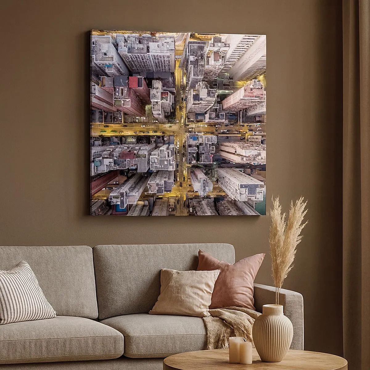 Vászonkép - Üdvözlet Hongkongból - 30x30 cm