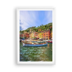 Poszter fekete keretben - Olasz délelőtt - 61x91 cm