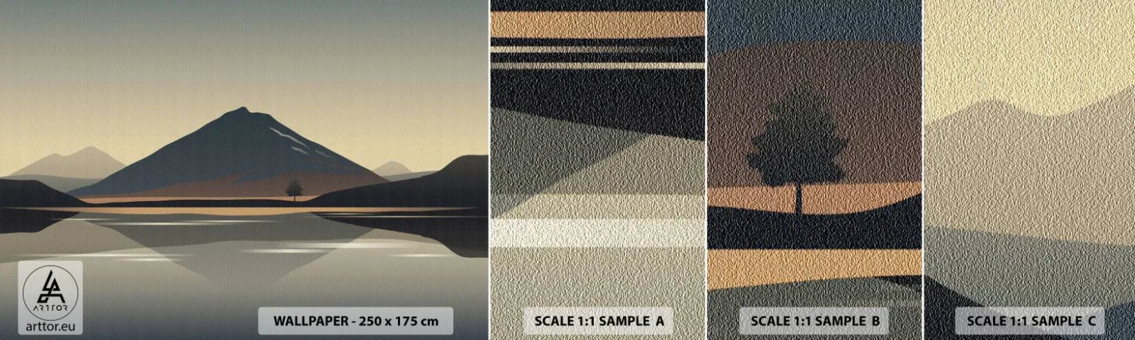 Fotótapéta Minta Standard Eco - Tükörreflexió - Jéghegy, Darab, Tájkép - 100x30 cm