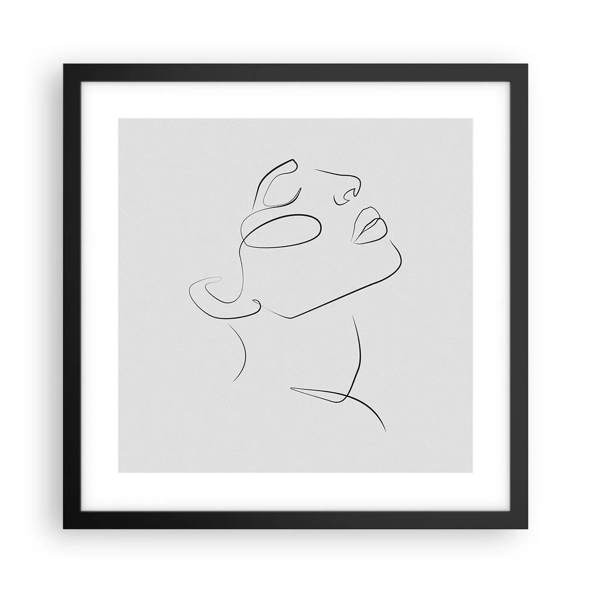 Poszter fehér keretben - Az álmok fordulatai - 40x40 cm