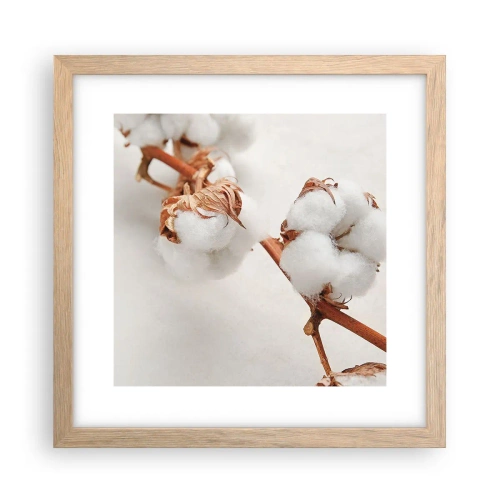 Poszter világos tölgy keretben - Csak ölelkezni - 30x30 cm