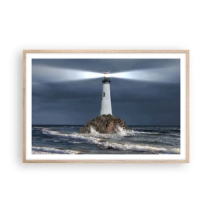 Poszter világos tölgy keretben - Ide…ide…itt! - 91x61 cm