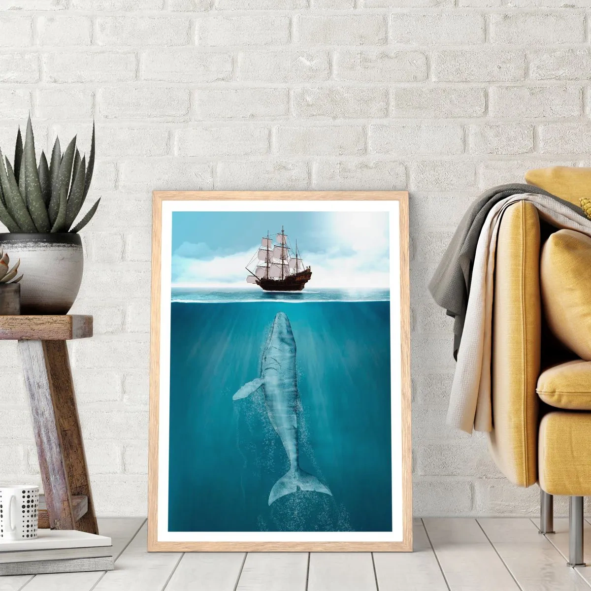 Poszter világos tölgy keretben - Jobb nem tudni - 50x70 cm