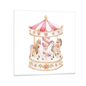 Üveg kép - A gyermekkor édes világa - 60x60 cm