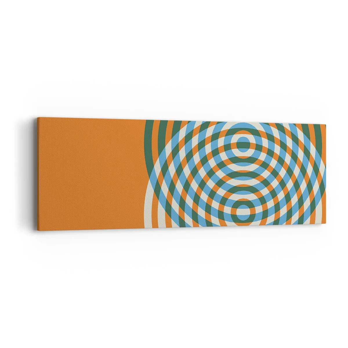 Vászonkép - Absztrakt körkörös variáció - 90x30 cm