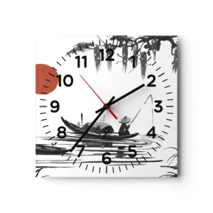 Falióra, Óra - Ázsiai délután - 40x40 cm