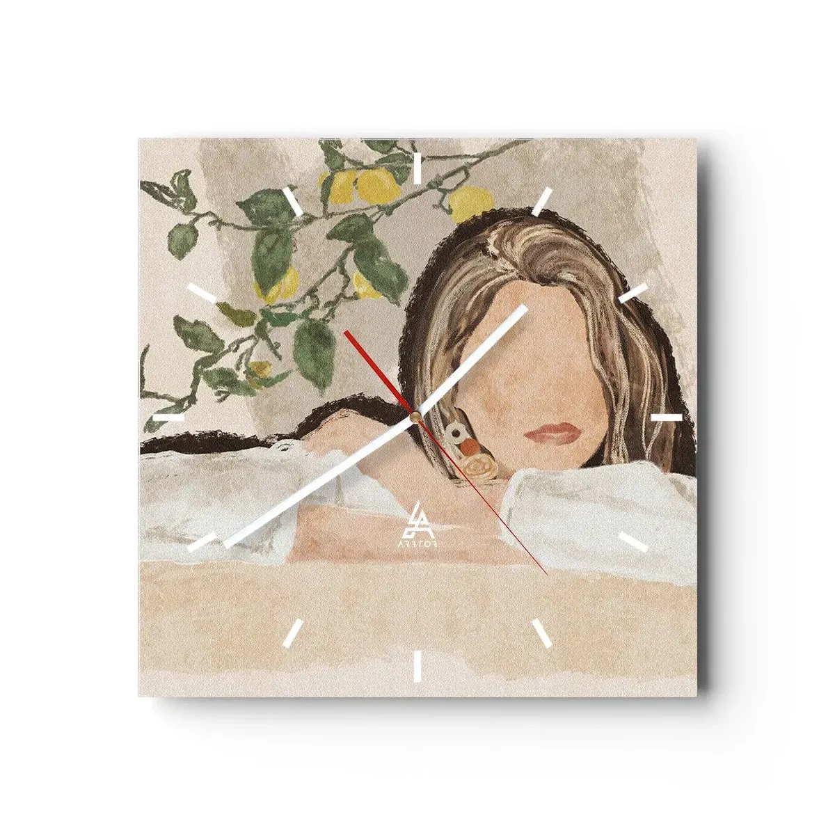 Falióra, Óra - Déli szépség - 30x30 cm