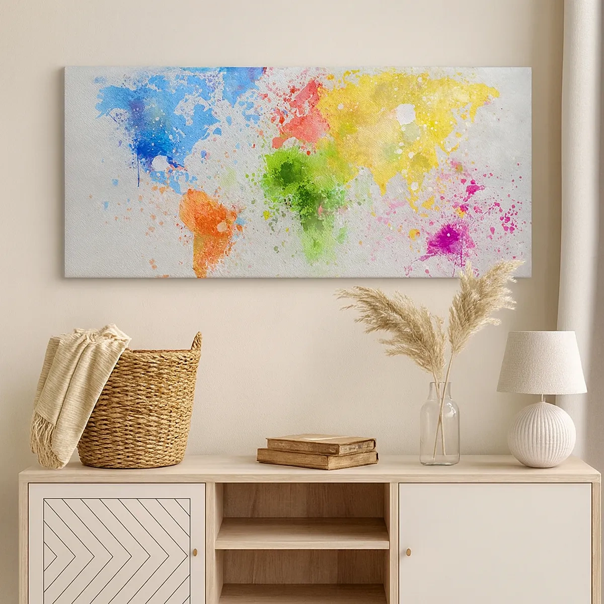 Vászonkép - A világ minden színe - 30x30 cm