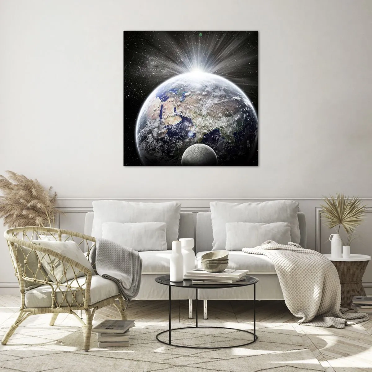 Üveg kép - Teljes pompájában - 70x70 cm