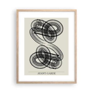 Poszter világos tölgy keretben - Spontán jött ki - 40x50 cm