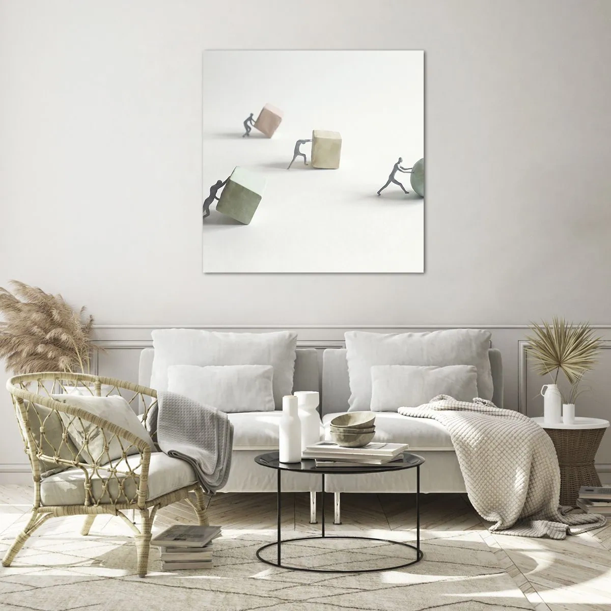 Üveg kép - Maga az élet - 30x30 cm