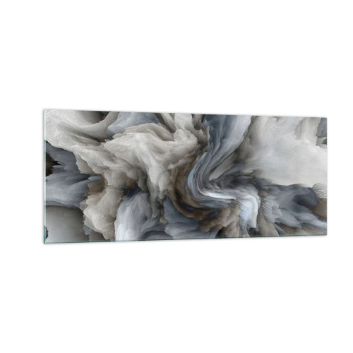 Üveg kép - Kő és virág - 100x40 cm