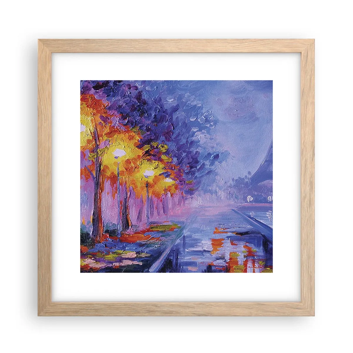 Poszter világos tölgy keretben - Egy álomséta - 30x30 cm