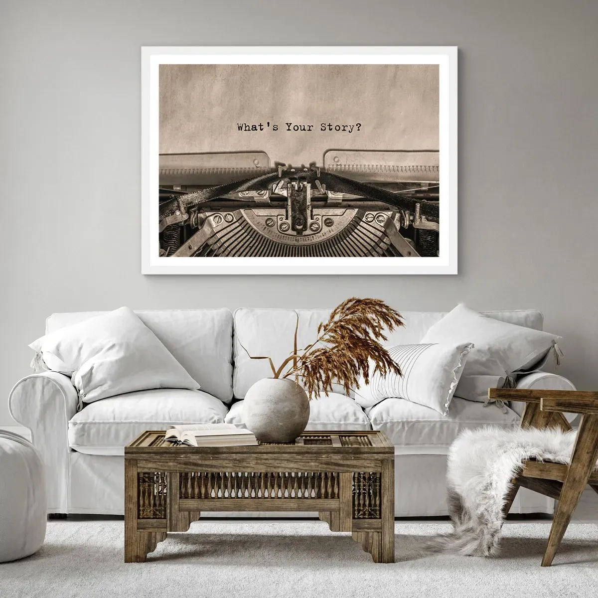 Poszter fekete keretben - Meséld el - 91x61 cm