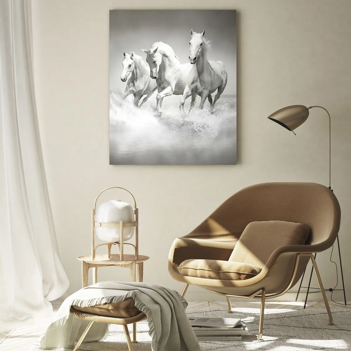 Üveg kép - Fehér őrület - 70x100 cm