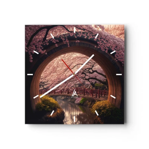 Falióra, Óra - Japán tavasz - 40x40 cm