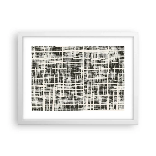 Poszter fekete keretben - Szőtt kompozíció - 40x30 cm