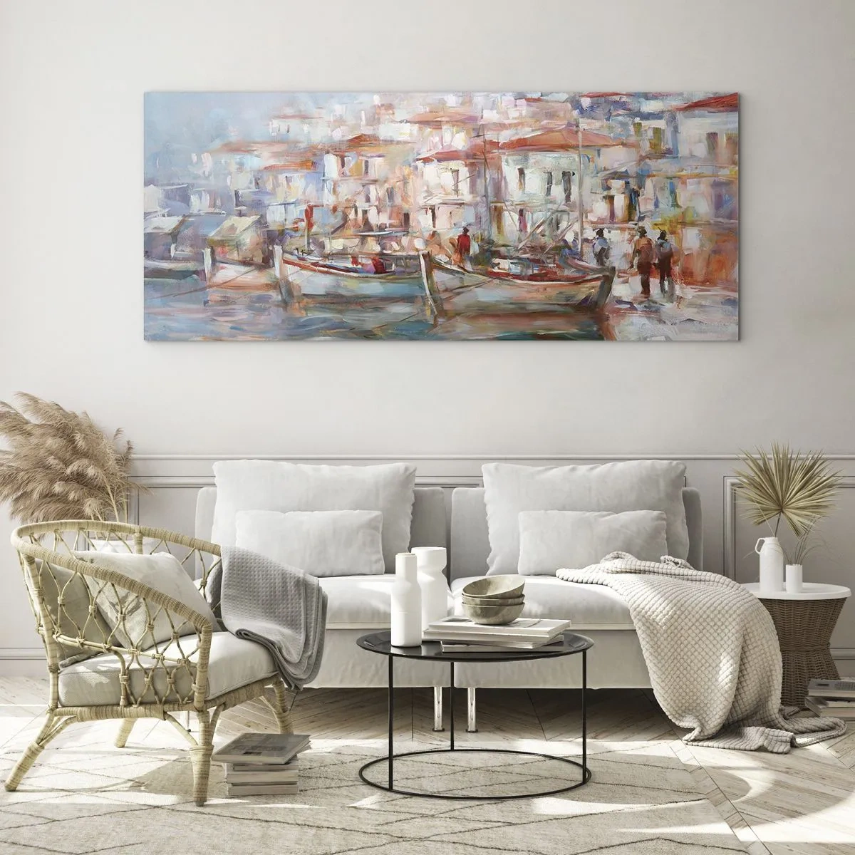 Üveg kép - Pasztell vakáció - 140x50 cm